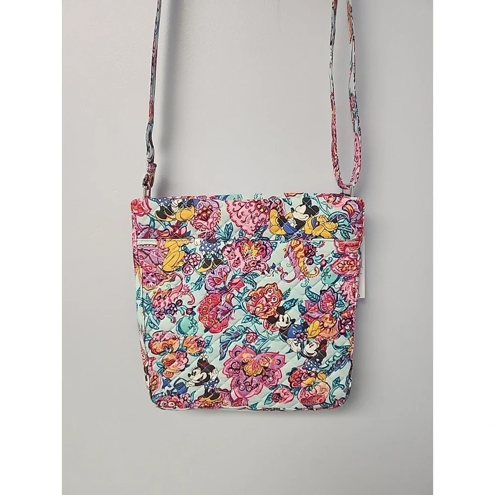 Mickey Mouse & Friends Colorful Garden Hipster Bag By Vera Bradley NWT